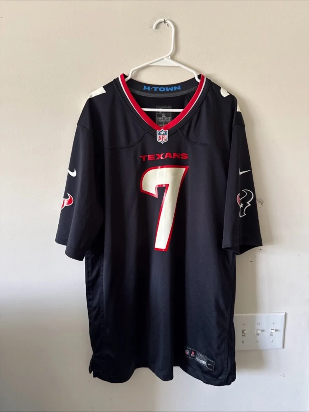 Men’s Nike CJ Stroud #7 Houston Texans NFL Football Game Home Jersey Sz XL RARE - Picture 1 of 6